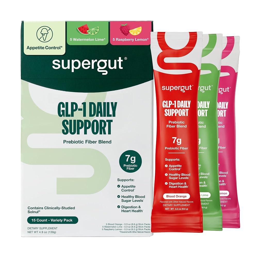 Supergut GLP1 Daily Support - High Fiber GLP-1 Supplement Powder