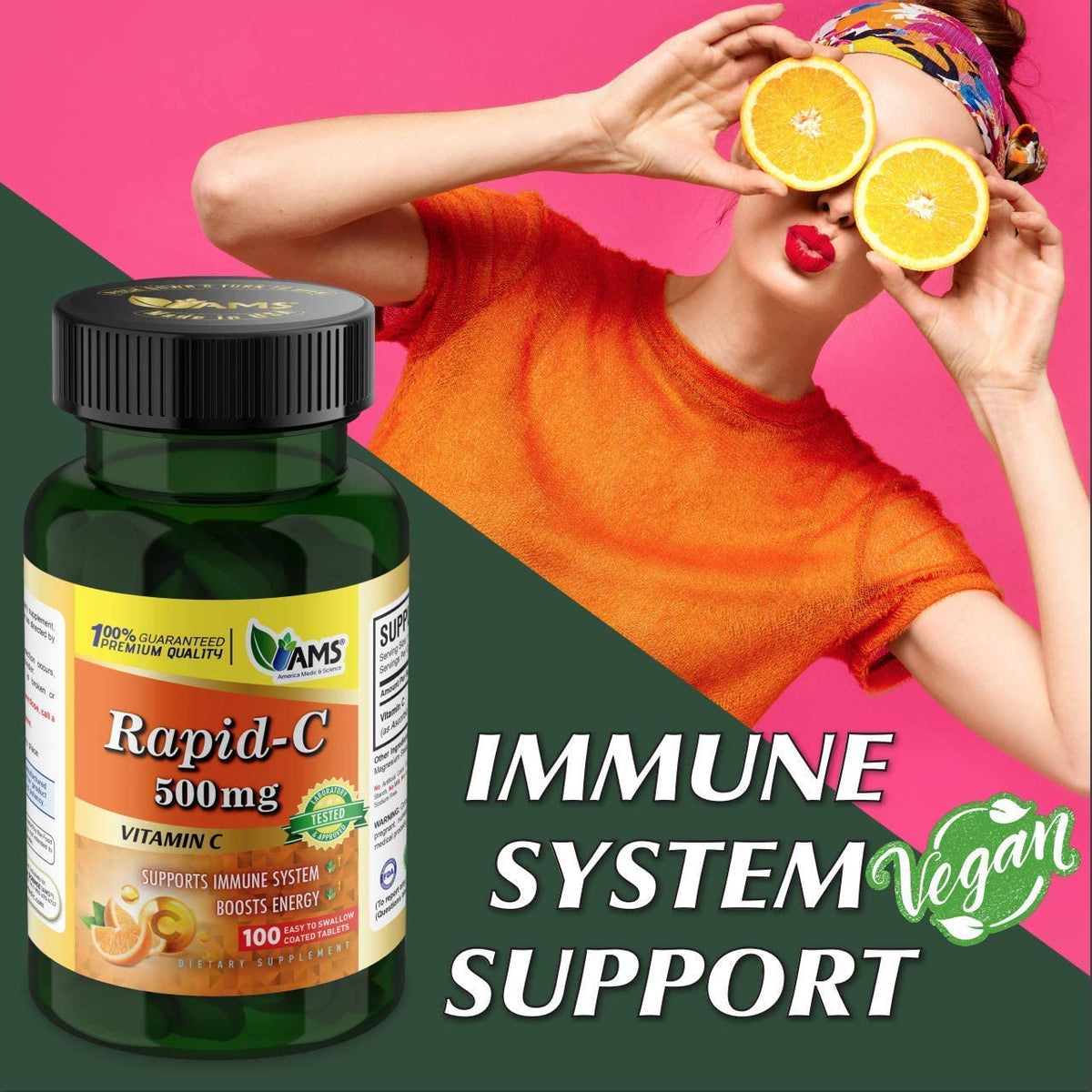 America Medic & Science Rapid-C 500mg Supplement - Vitamin C