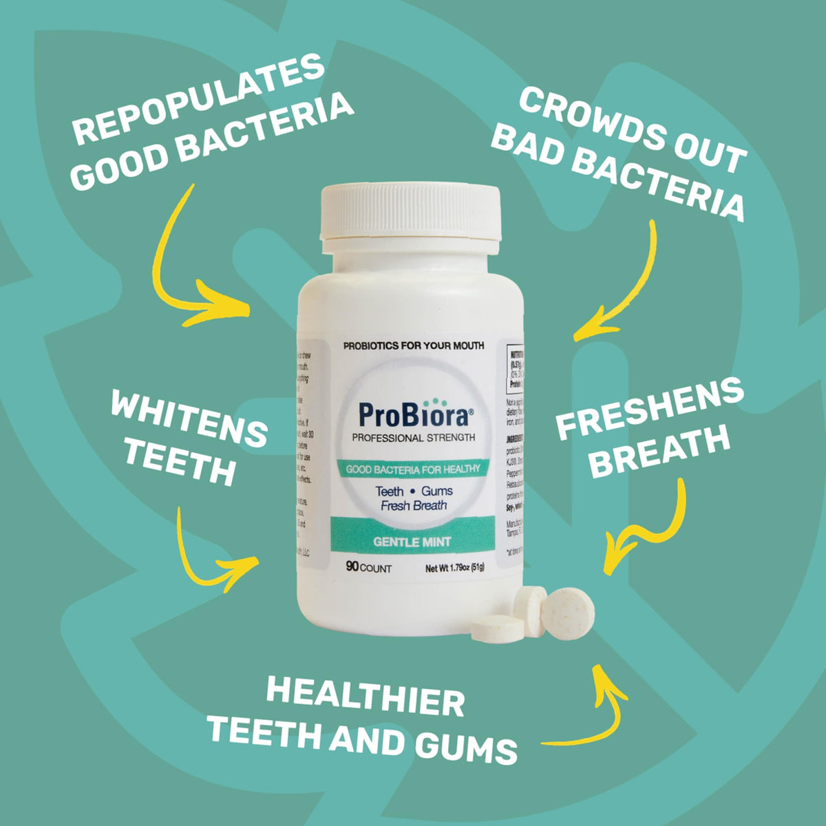 ProBiora Health Professional Strength Oral Probiotic - 90 Tablets - image 2
