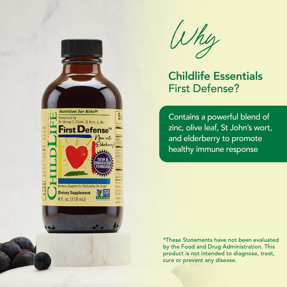ChildLife Essentials First Defense Immune Support Liquid - 12 Fl Oz - image 3