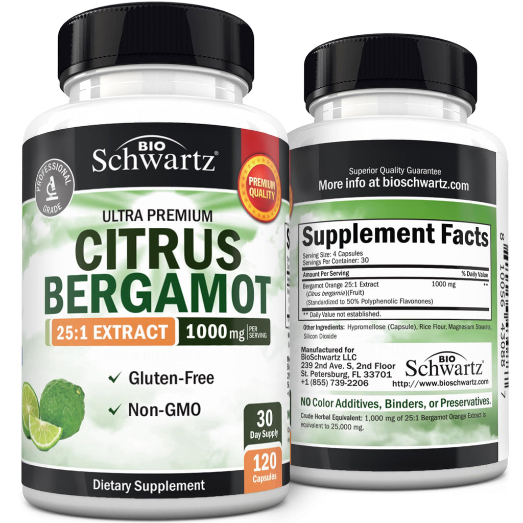 BioSchwartz Citrus Bergamot 1000mg - 120 Capsules