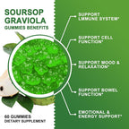 GORNVB Organic Soursop Graviola Gummies