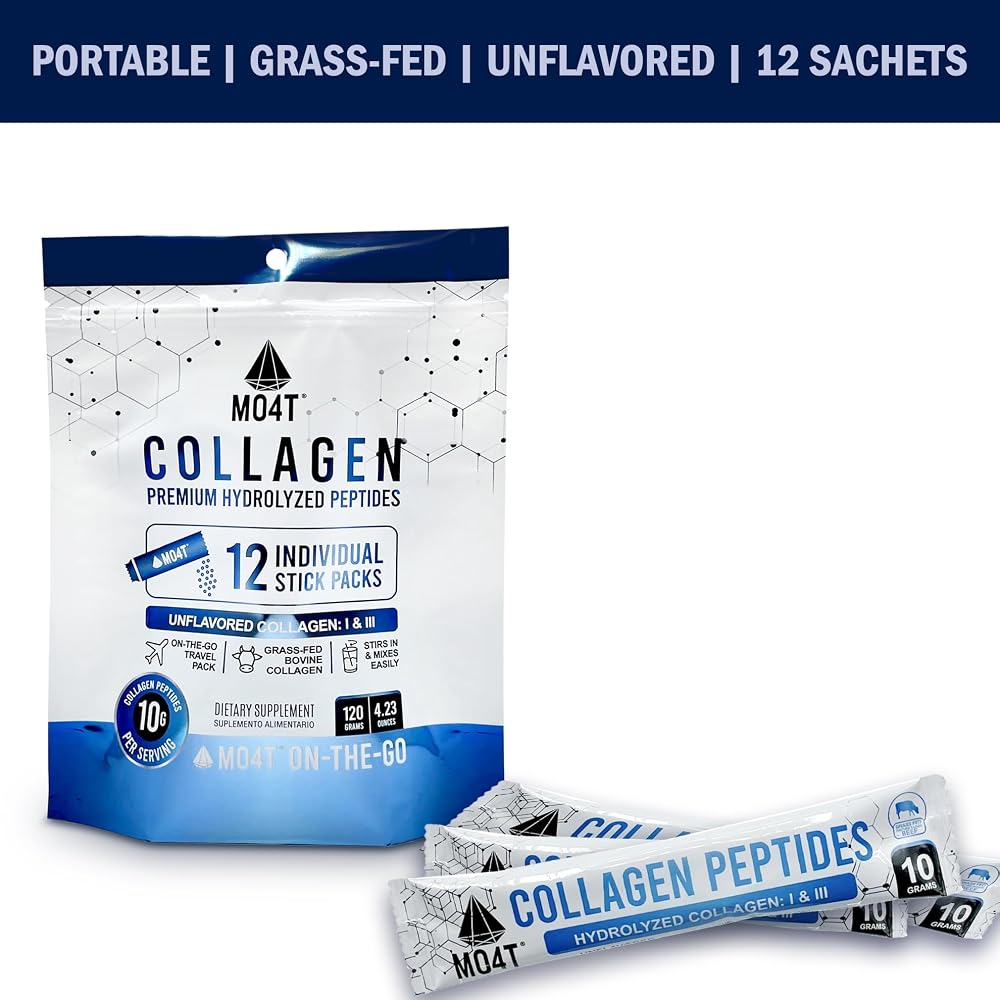 MOMOF4TRANSFORM Grass-Fed Hydrolyzed Bovine Collagen Peptides