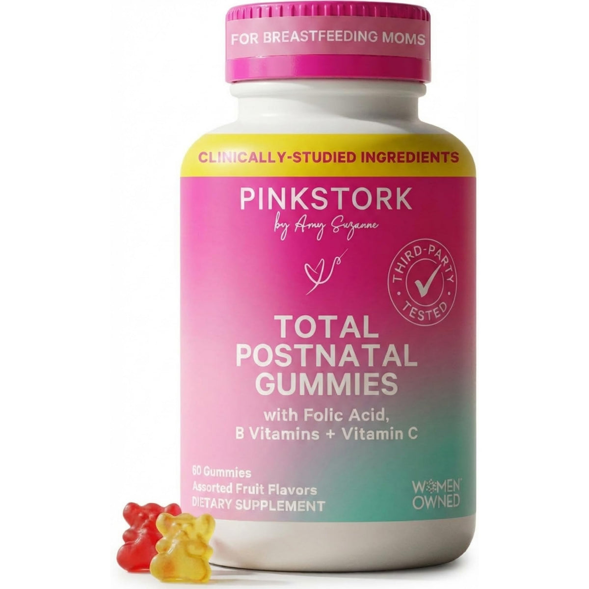 Pink Stork Total Postnatal Vitamin Gummies - 60 Count