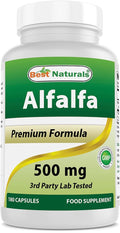 Best Naturals Alfalfa Green Super Food 500 mg - 180 Capsules