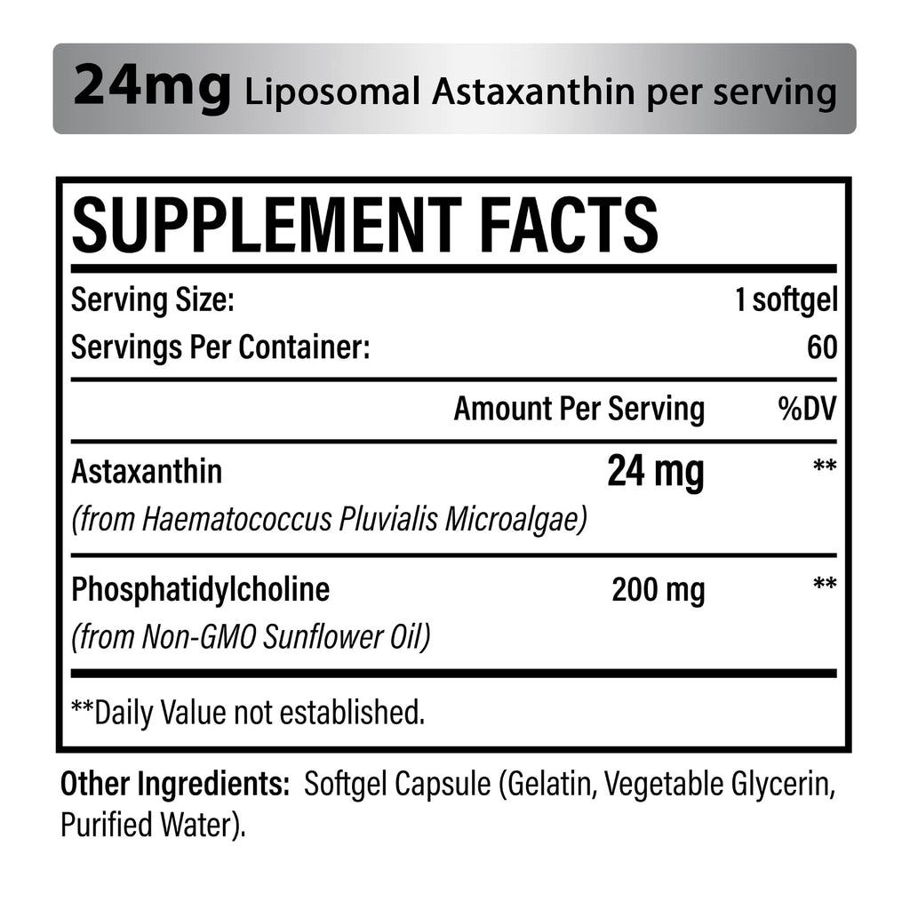 Osasuna Liposomal Astaxanthin Supplement 24 MG