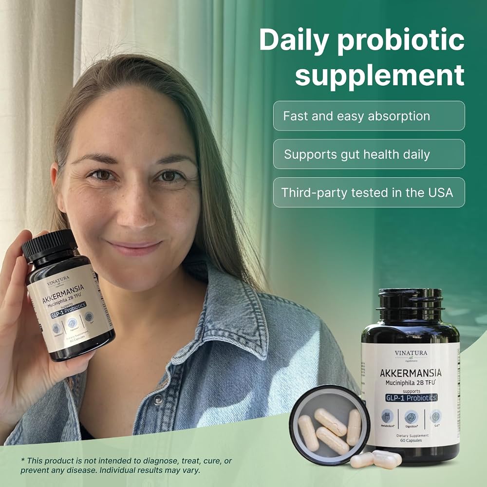 VINATURA Akkermansia Probiotic Supplement - 60 Capsules - image 7