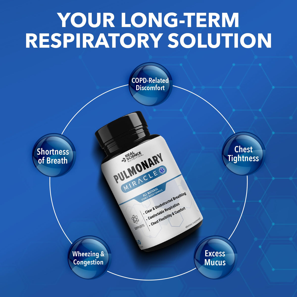 Real Science Nutrition Pulmonary Miracle Lung Support - 60 Capsules - image 3