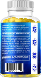 Vitamatic BCAA Gummies - Branch Chain Amino Acid Supplements - Peach