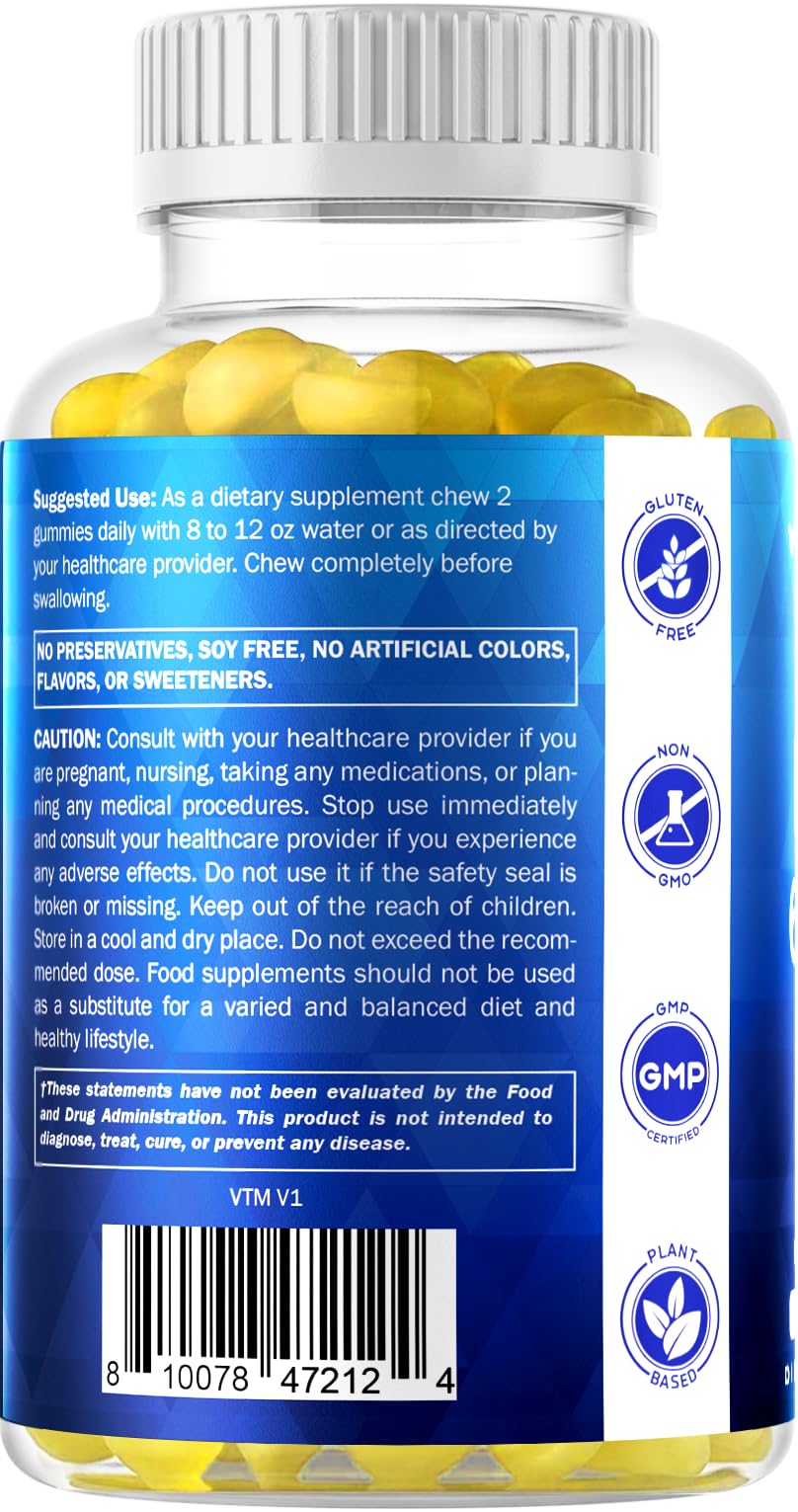 Vitamatic BCAA Gummies - Branch Chain Amino Acid Supplements - Peach