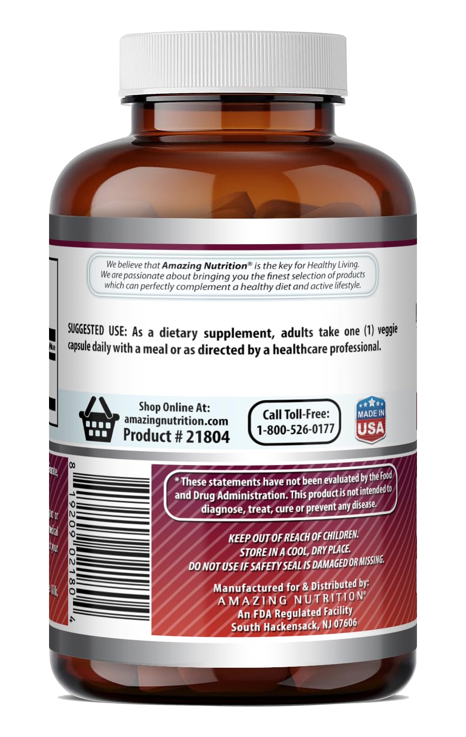 Amazing Formulas Quercetin 500mg Veggie Capsules Supplement