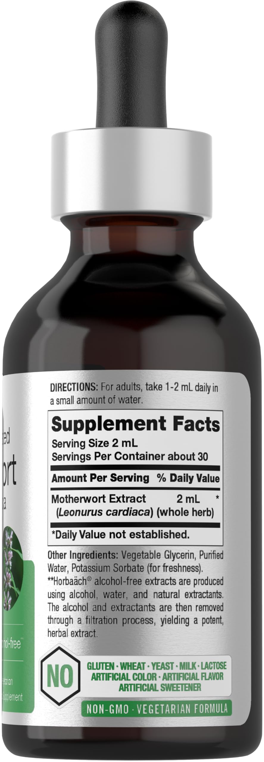 Horbäach Motherwort Herb Extract Tincture - 2 Fl Oz - image 2