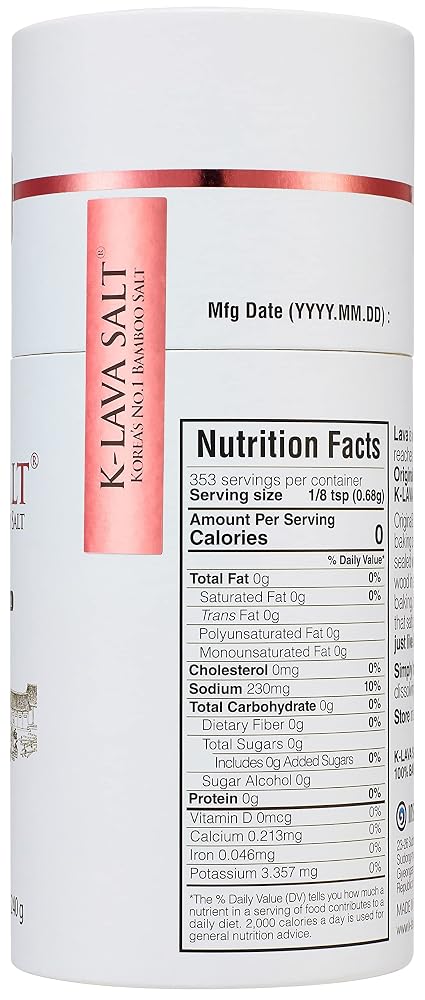 K-LAVA SALT Purple 9X Bamboo Salt Crystal - 8.47 oz - image 2
