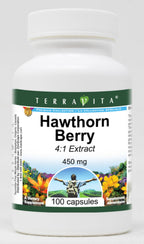 Terravita Hawthorn Berry 4:1 Extract 450 mg - 300 Capsules