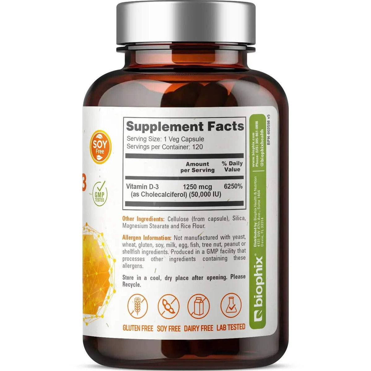 biophix Vitamin D-3 10000 IU High-Potency - 120 Softgels - image 2