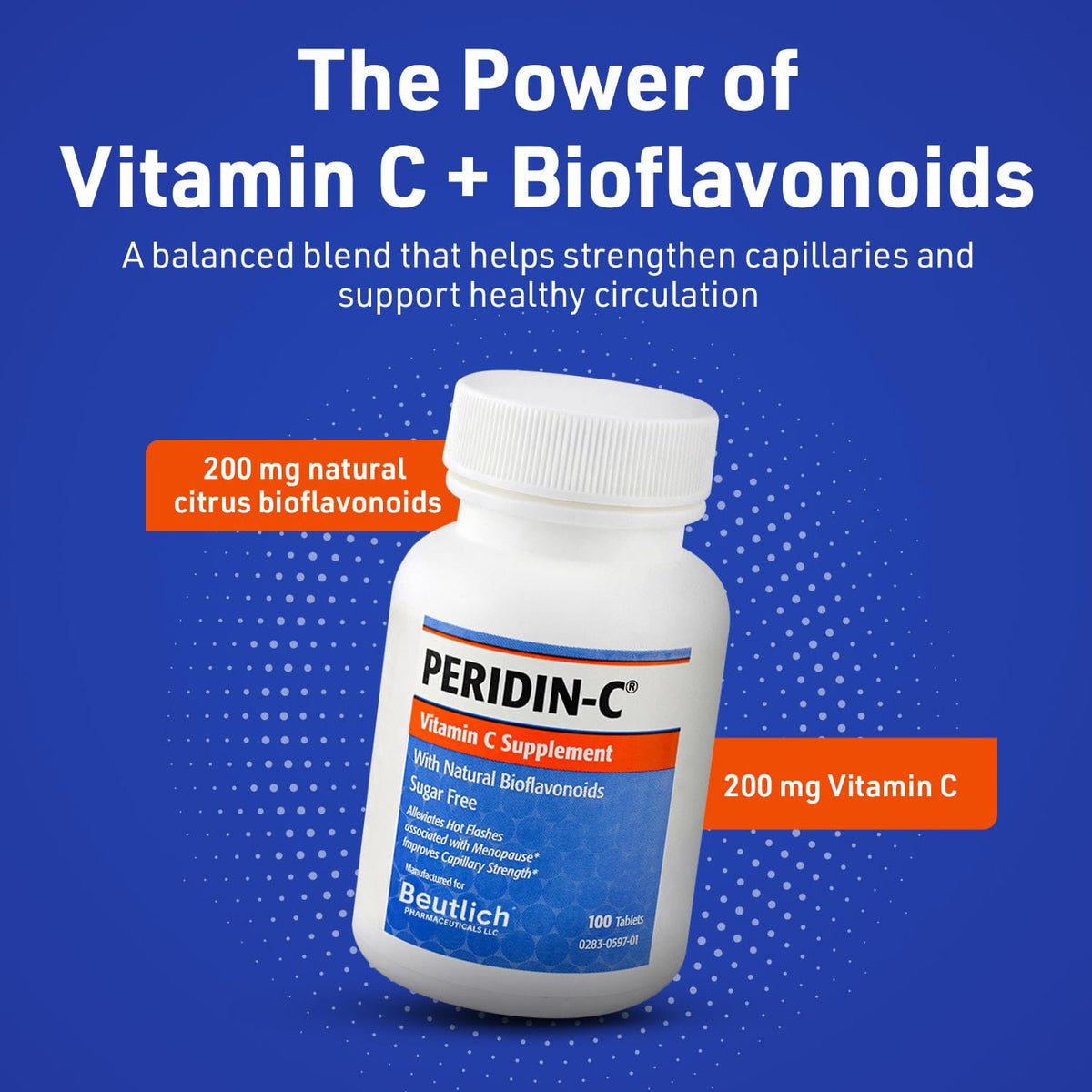 BEUTLICH Peridin-C Vitamin C with Bioflavonoids - 100 Tablets - image 3