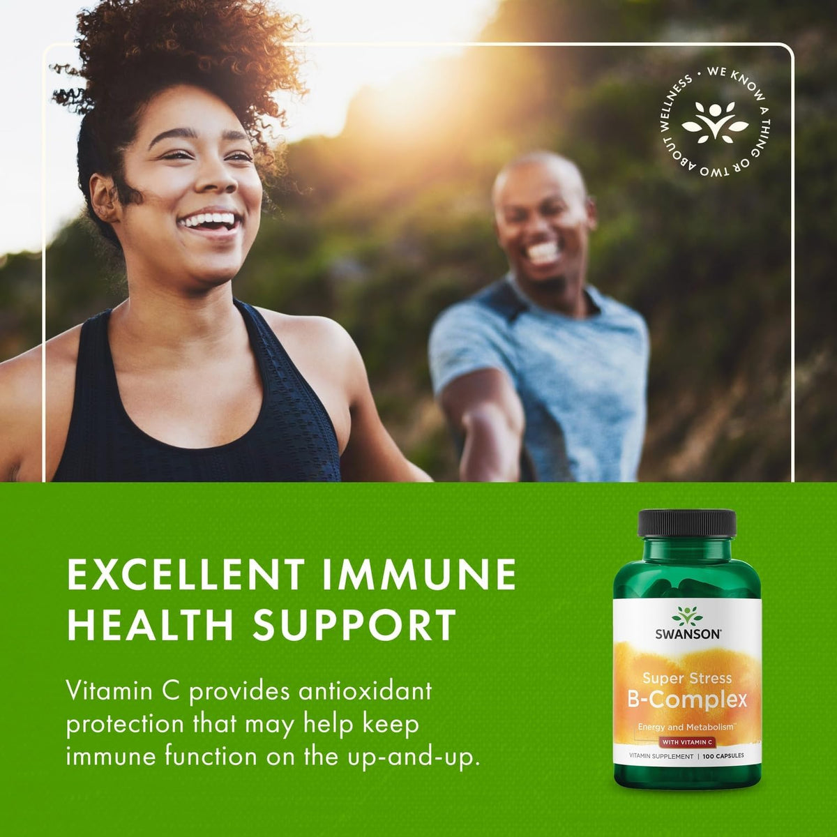 Swanson Super Stress B-Complex with Vitamin C - 200 Capsules - image 6