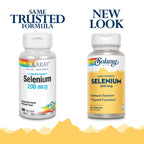 SOLARAY Selenium 200mcg Thyroid Support - 100 Vegetarian Capsules - image 2