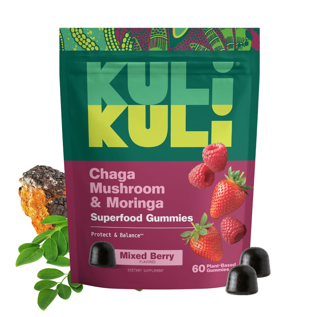 Kuli Kuli Moringa Gummies - Caffeine-Free Energy Supplements