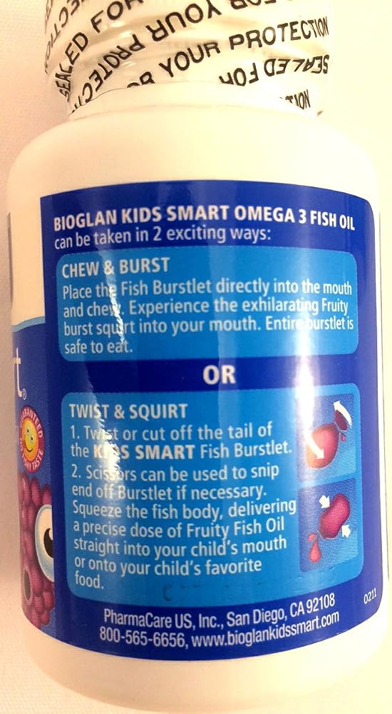 BioGlan Kids Smart Hi DHA Omega-3 Fish Oil Chewables - 60 Burstlets - image 4