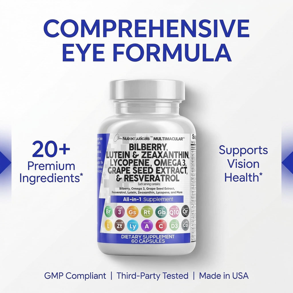 Clean Nutraceuticals Eye Vitamins with Lutein - 60 Capsules - image 8