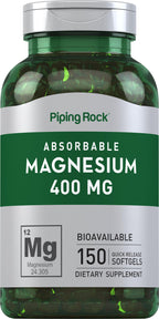 Piping Rock Magnesium 400 mg - 150 Softgels