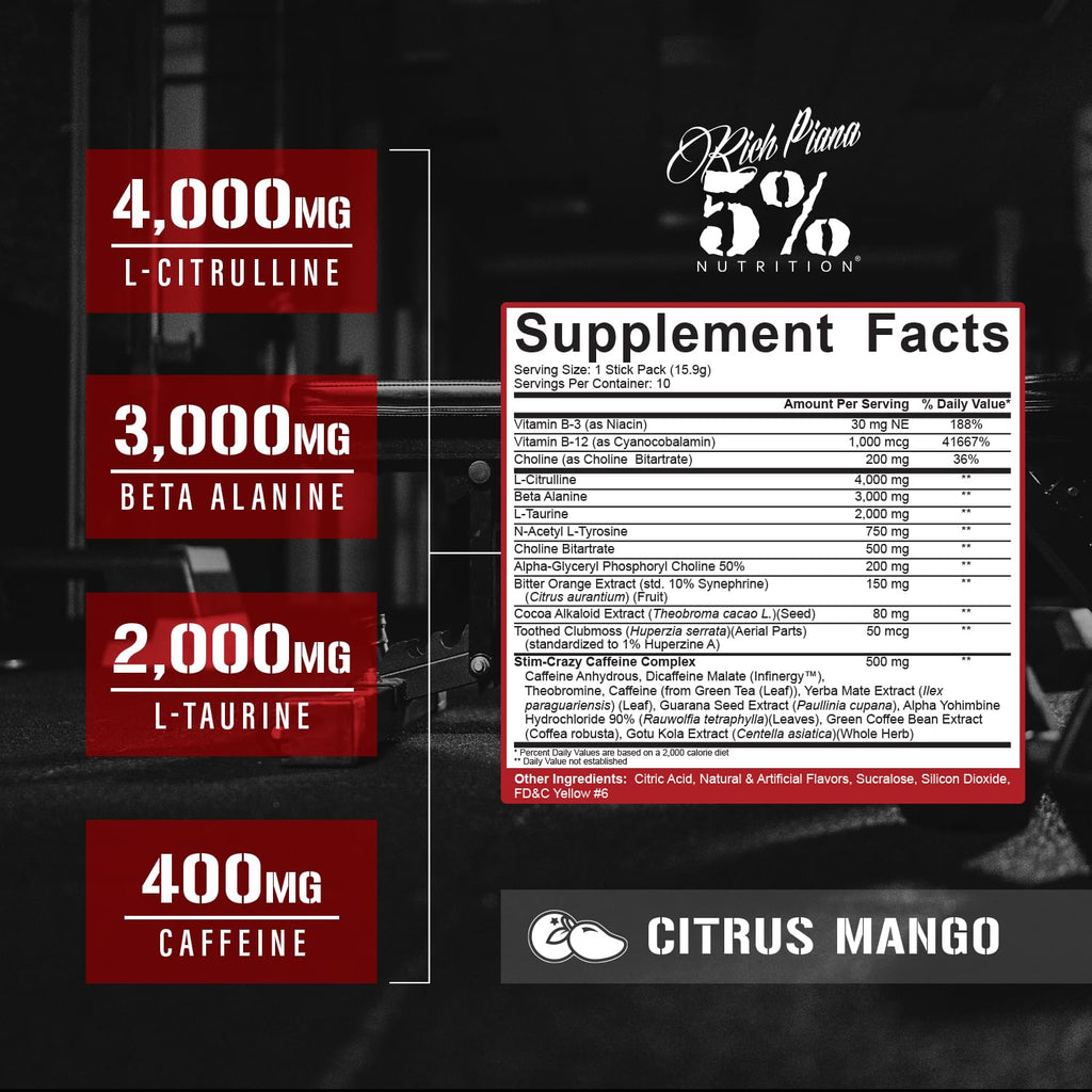 5% Nutrition 5150 High Stim Pre Workout Powder