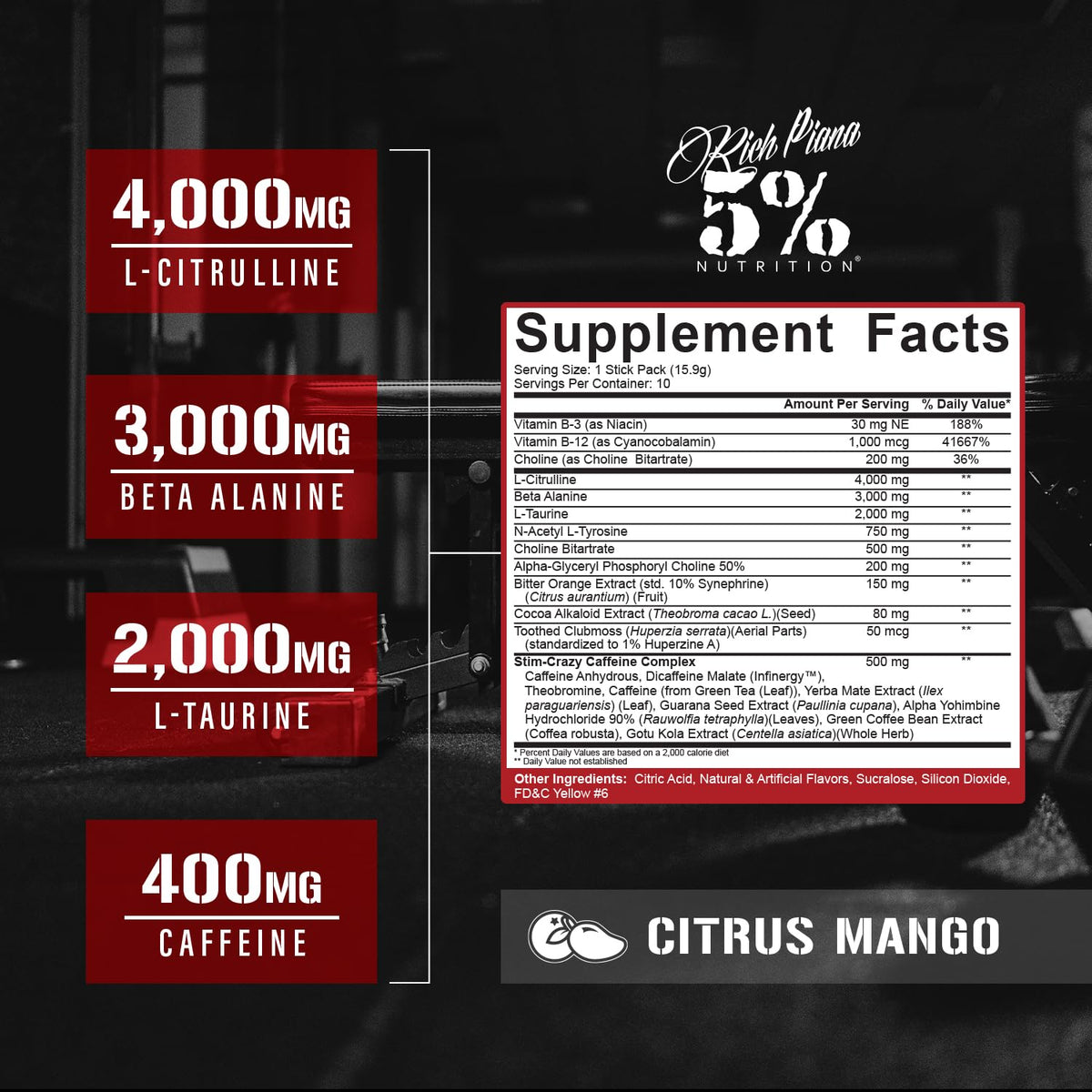 5% Nutrition 5150 High Stim Pre Workout Powder