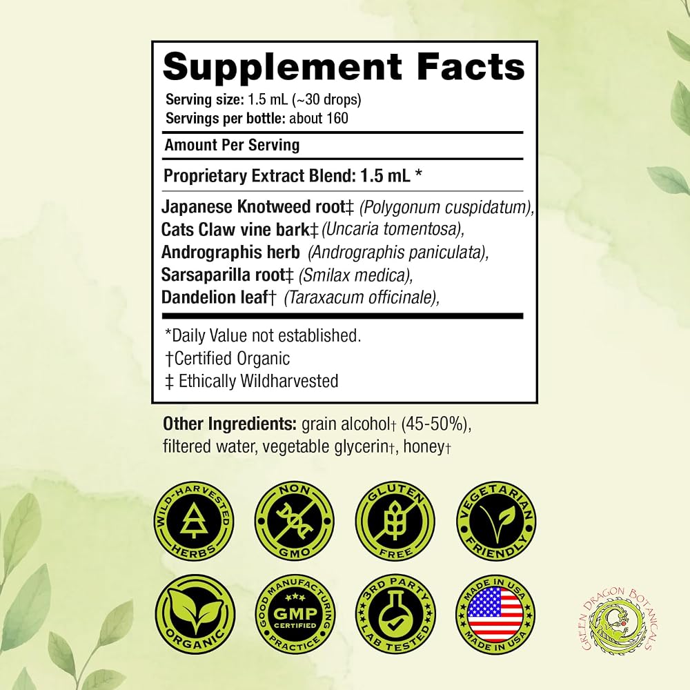 Green Dragon Botanicals LB CORE Protocol Tincture - Japanese Knotweed