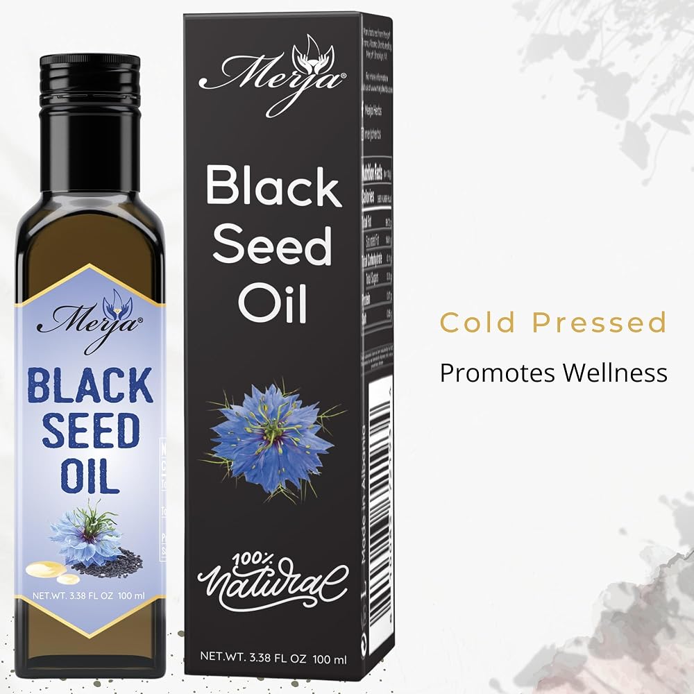 Merja Herbs Black Seed Oil 100% Pure - For Consumption - Cold Pressed - image 2