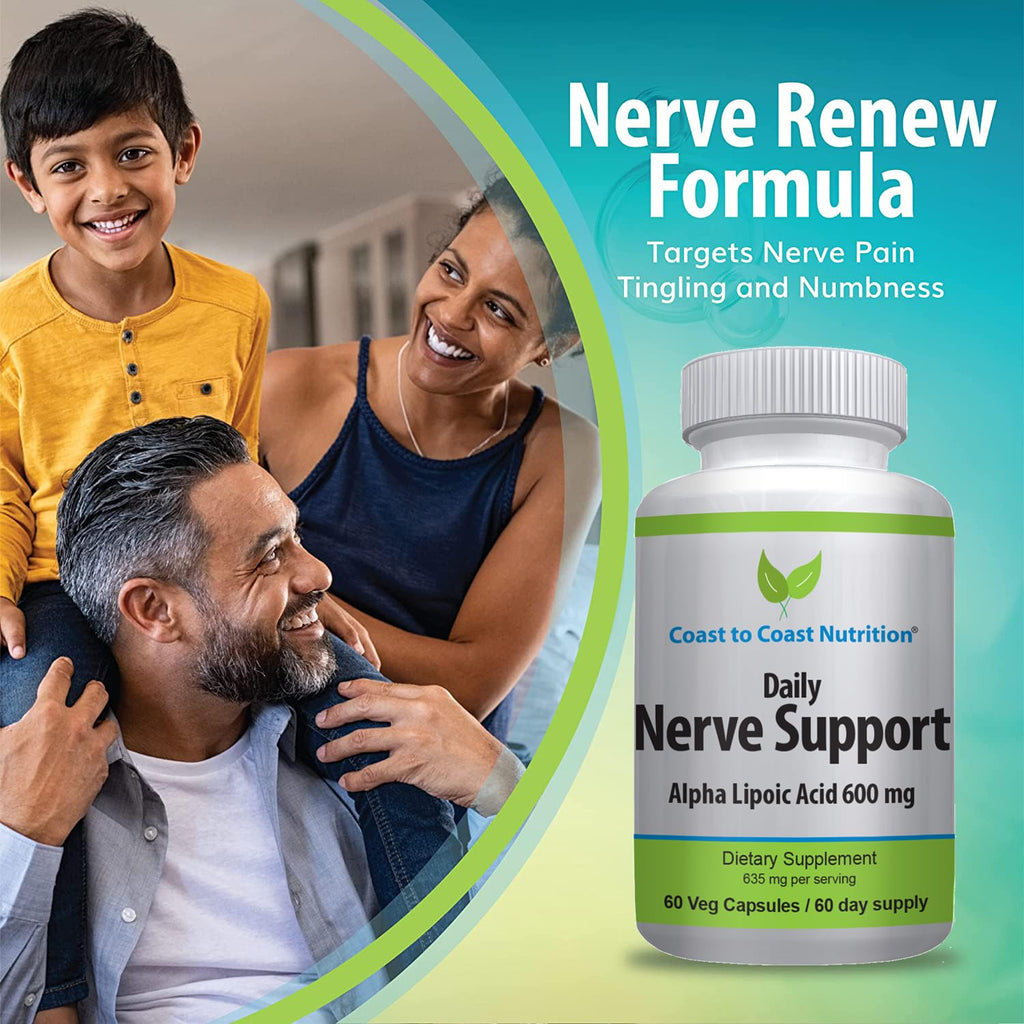 Coast to Coast Nutrition Nerve Support 600mg - 60 Capsules - image 3