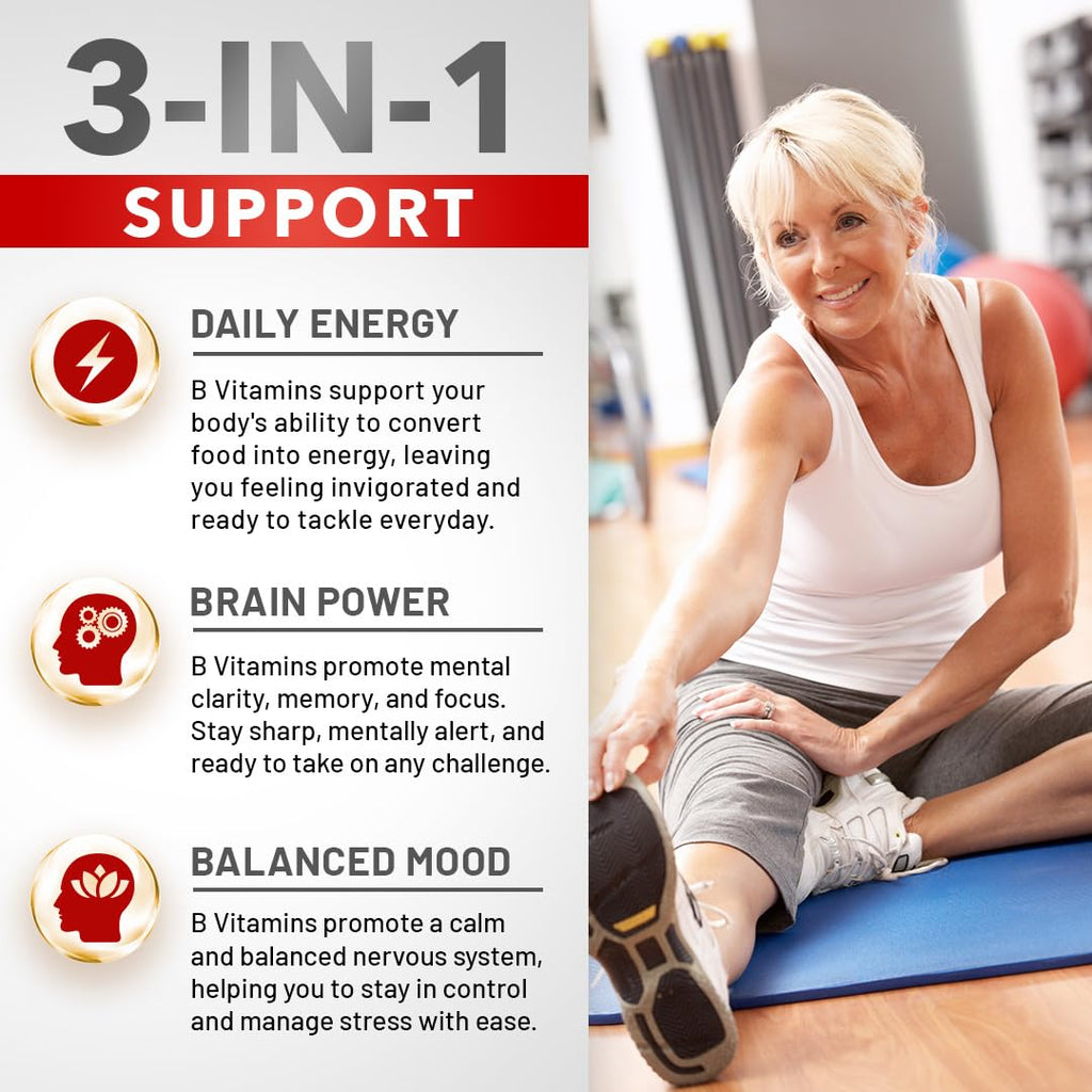 Divine Bounty Vitamin B Complex All B Vitamins - 90 Capsules - image 5