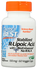 Doctor's Best Stabilized R-Lipoic Acid 100 MCG - 60 Vegetarian Capsules
