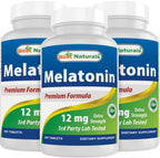 Best Naturals Melatonin 12 mg Sleep Aid - 365 Tablets
