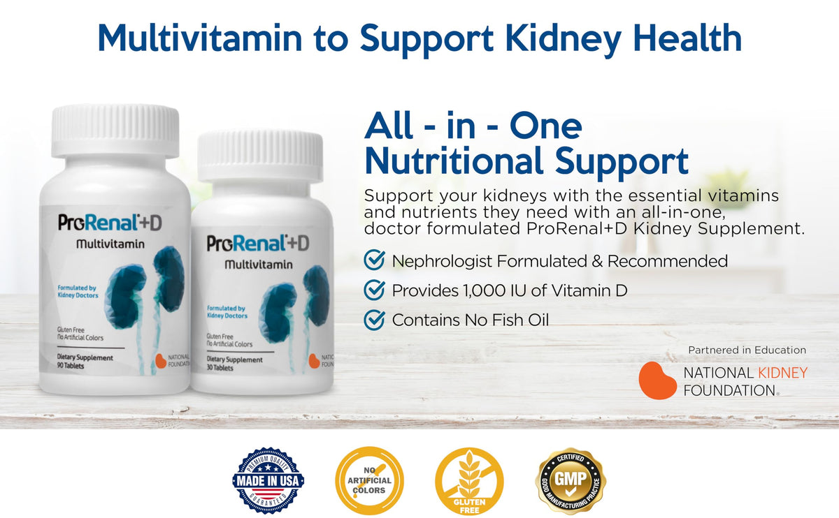 Nephroceuticals ProRenal+D Kidney Multivitamin - 90 Tablets - image 4