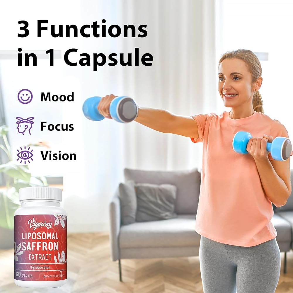 Vigorizar Liposomal Saffron Supplements - 100% Pure Saffron Extract