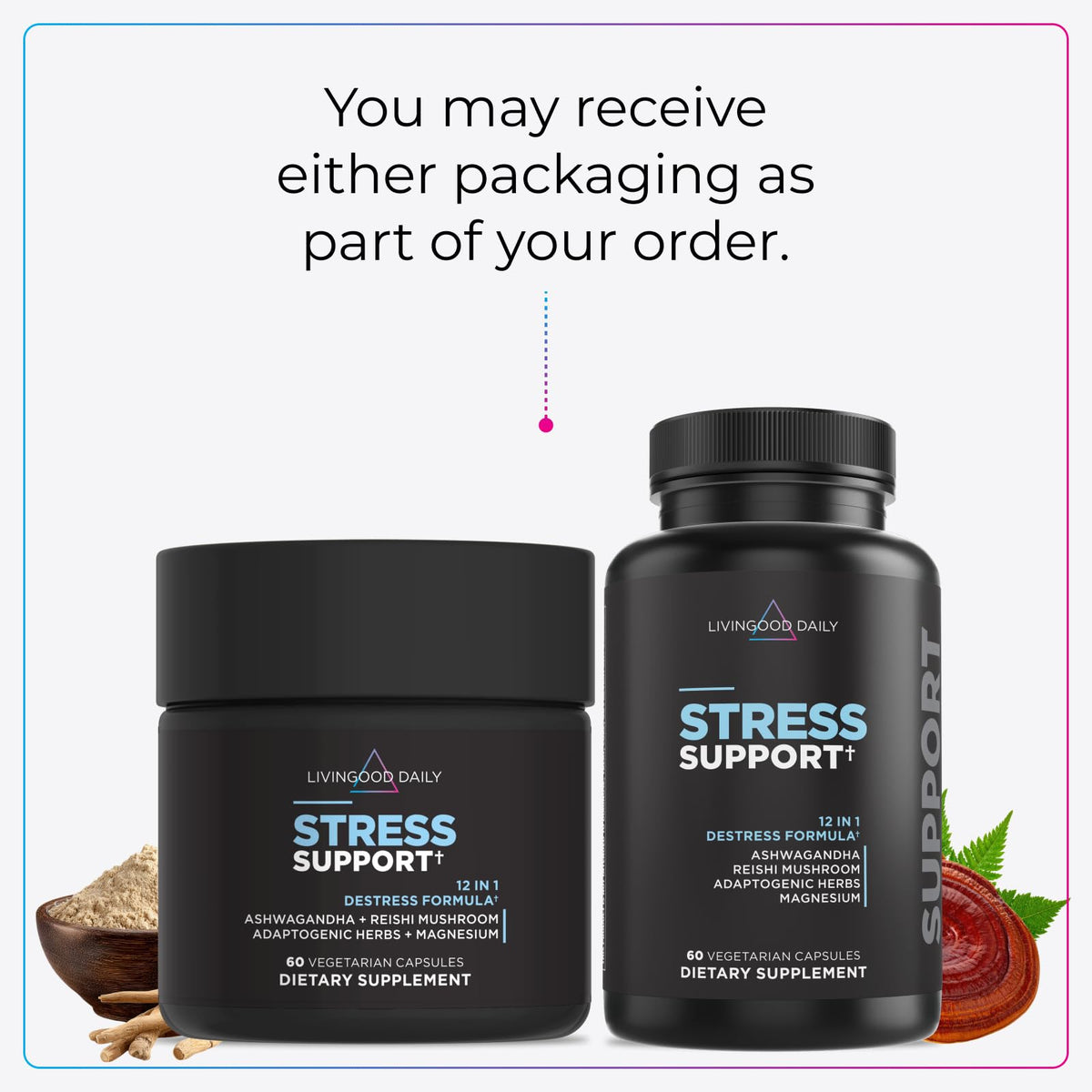 Livingood Daily Stress Support Supplement with Ashwagandha - 60 Capsules - image 8