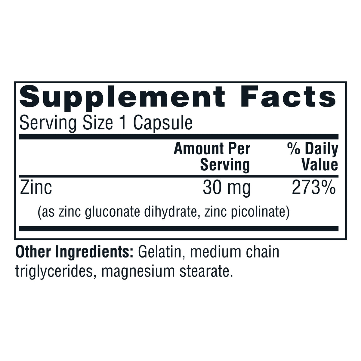 Twinlab Zinc Caps Immune Support - 100 Capsules - image 2