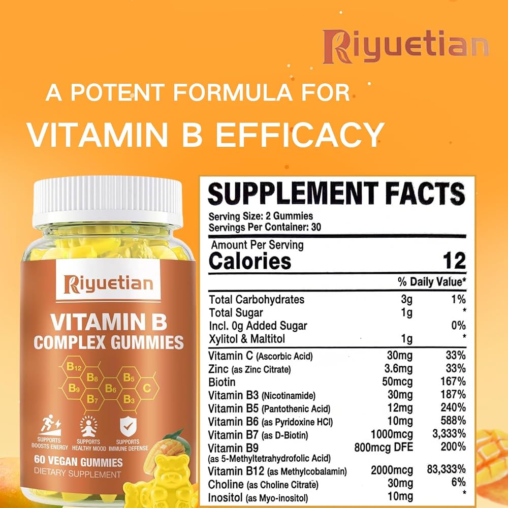Riyuetian Vitamin B Complex Gummies