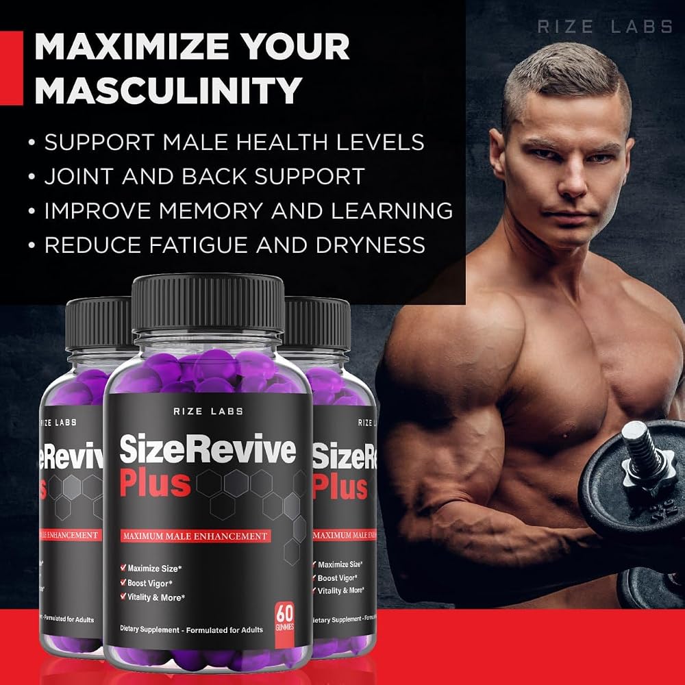 rize labs Size Revive Plus Gummies for Men - 120 Gummies - image 9