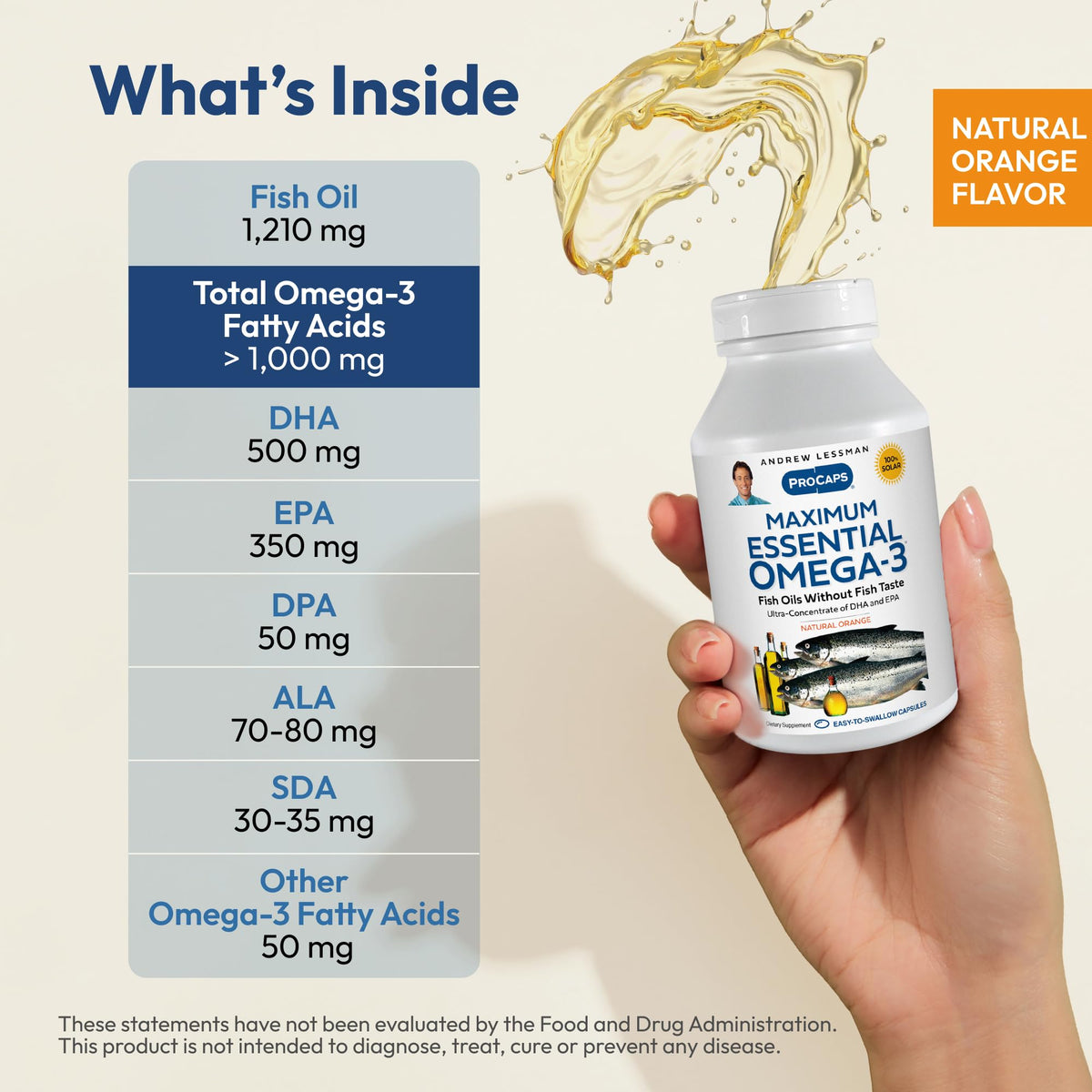 ANDREW LESSMAN Maximum Essential Omega-3 Mint - Softgels - Ultra-Pure