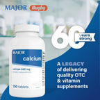 MAJOR Calcium 600mg Tablets - 150 Count - image 2