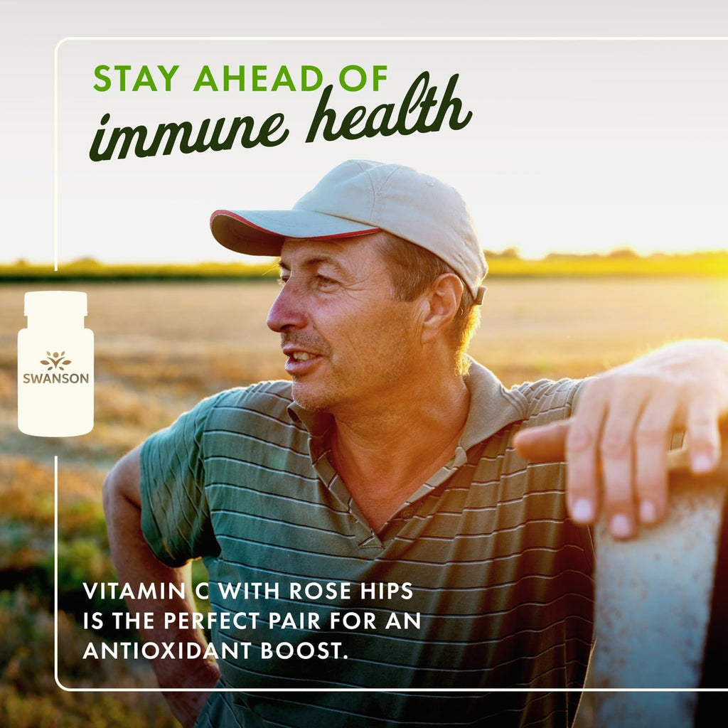 Swanson Vitamin C with Rose Hips 1000mg - 360 Capsules - image 2