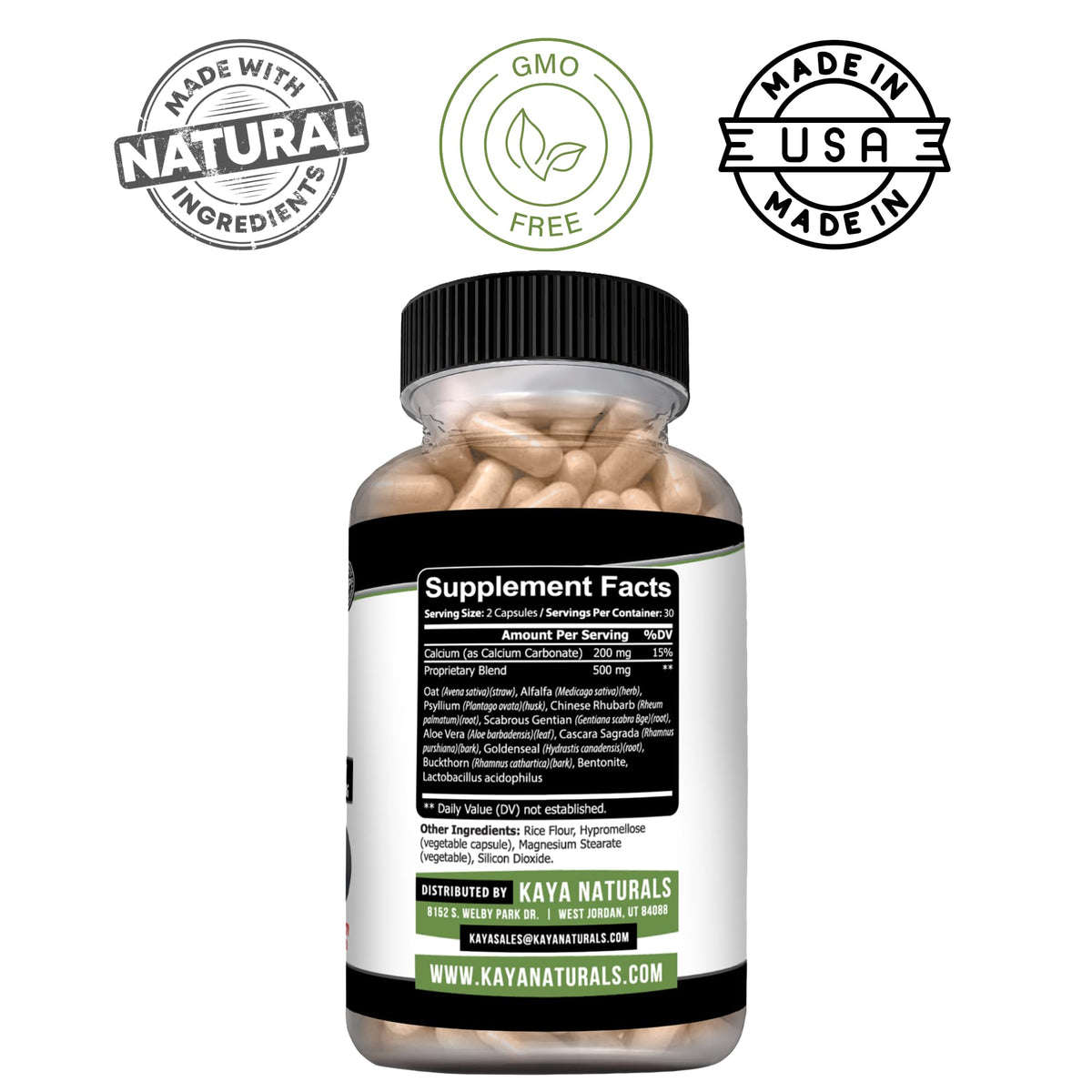 Kaya Naturals Colon Sweep Digestive Support - 60 Capsules - image 2