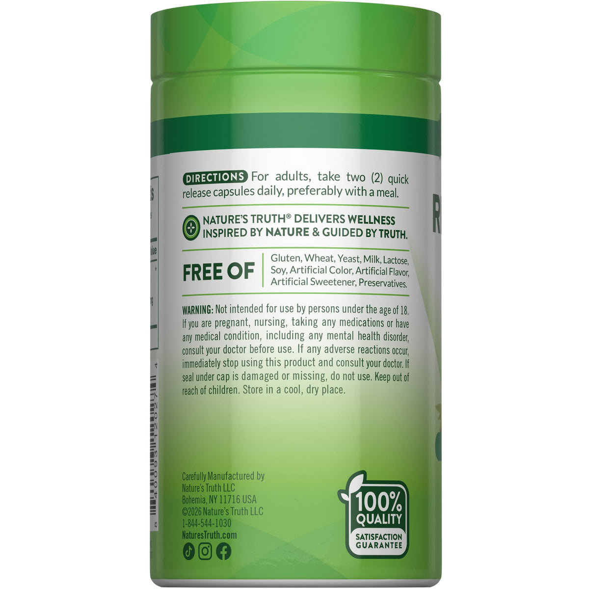 Nature's Truth Rhodiola Rosea Herbal Support - 120 Capsules - image 7