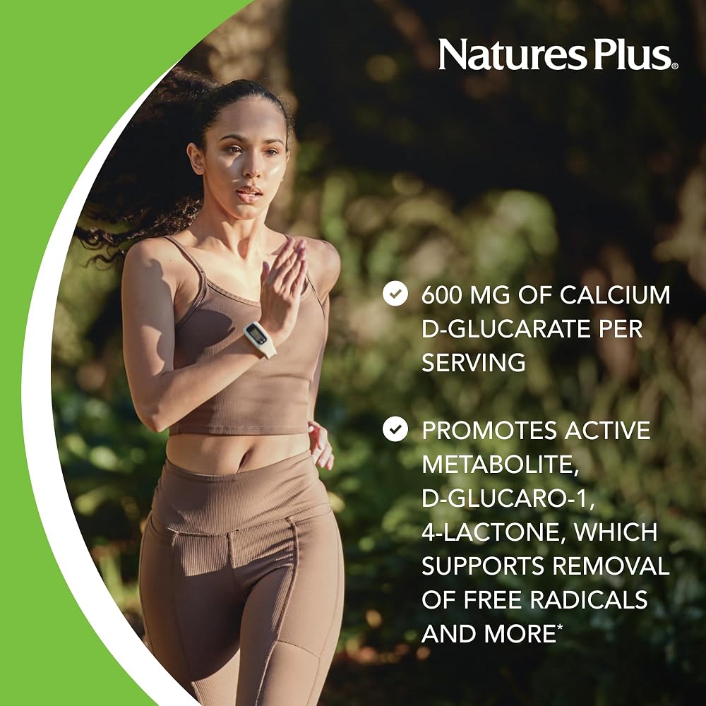 NaturesPlus PRO Calcium D-Glucarate 600 mg - 90 Capsules - image 3