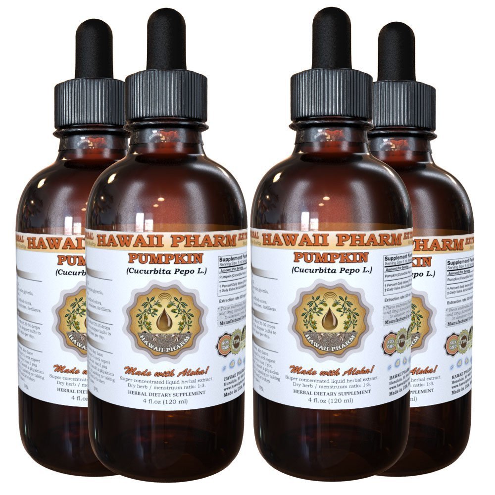 Hawaii Pharm Pumpkin Seed Liquid Extract - 4 fl oz, 4-Pack