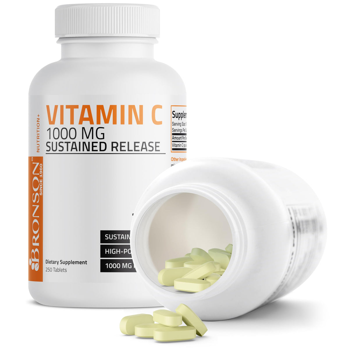 Bronson Vitamin C 1000 mg Sustained Release - 250 Tablets - image 6