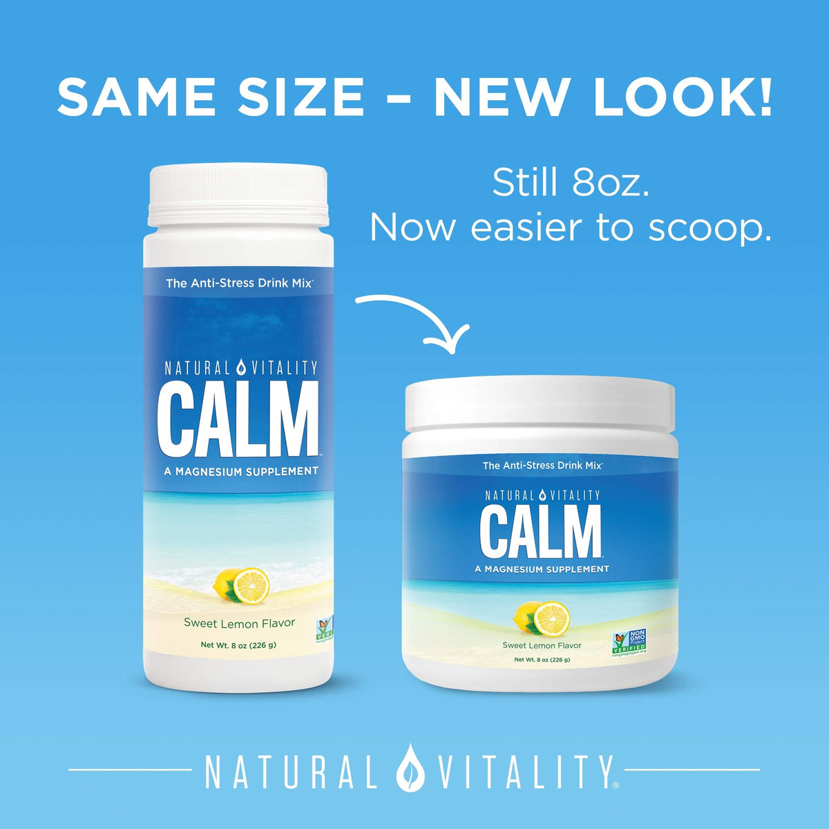 Natural Vitality Calm Magnesium Powder Sweet Lemon - 8 oz - image 2