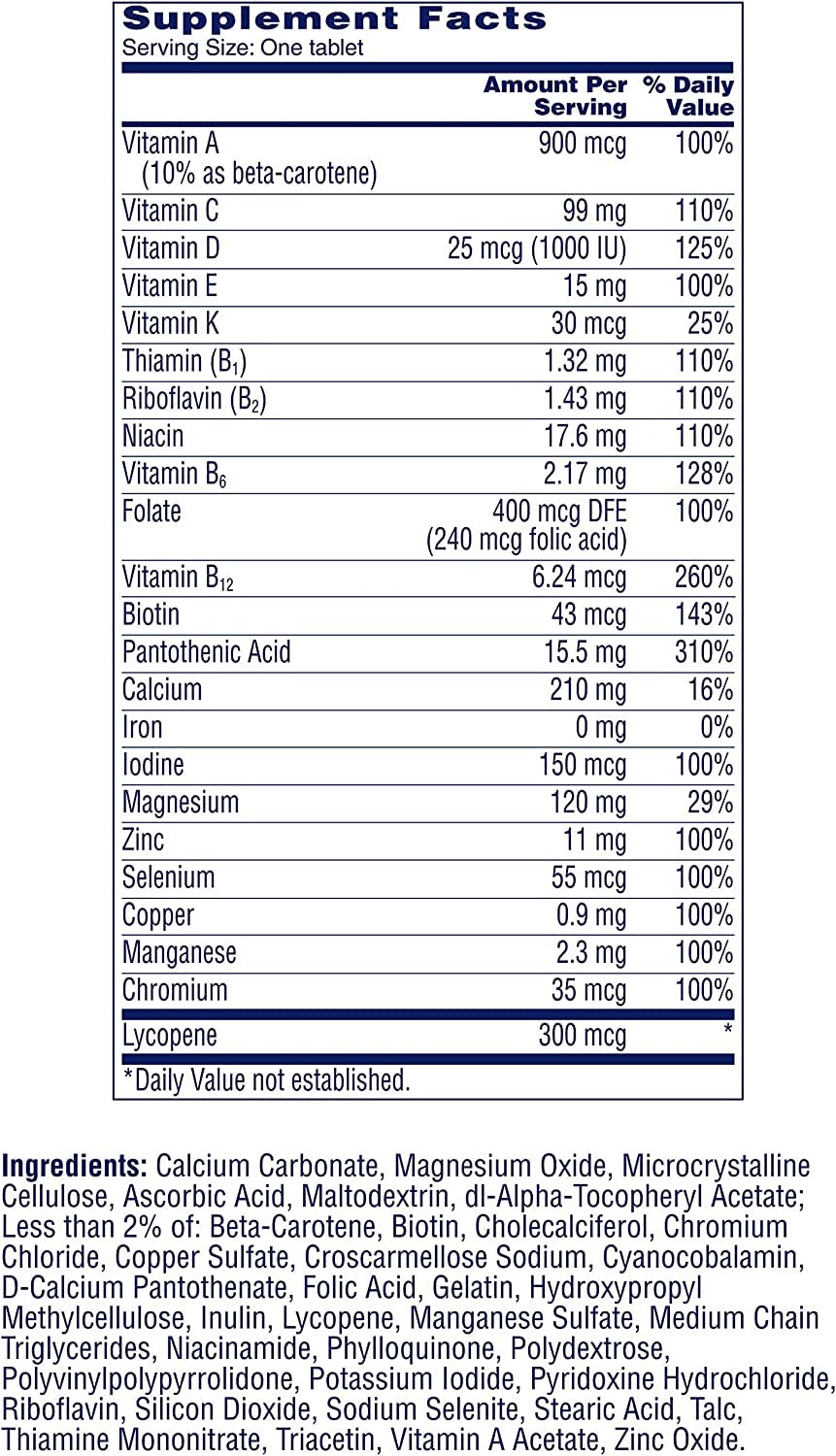 One A Day Men's Health Formula Multivitamin - 100 Tablets - image 3